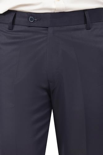 MARK LEWIS Men's Polycotton Formal Trouser - Comfortable, Stylish Office wear, combatable Pants for Daily Purpose, Ideal for Business & Casual Occasions - Pack of 2