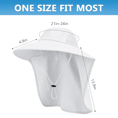 Image of Sun Hat for Men Women with Neck Flap,UPF 50+ UV Protection Fishing Hat
