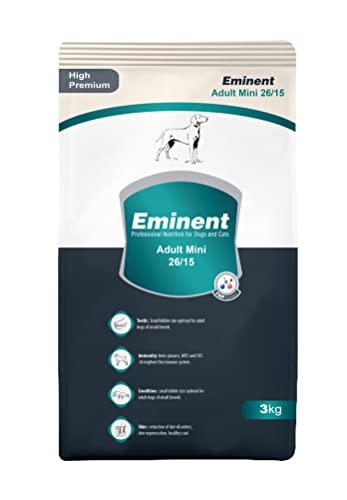 Eminent Adult Mini 3 kg Eminent Adult Mini is a Complete Food for Small and Dwarf Breeds of Adult Dogs.