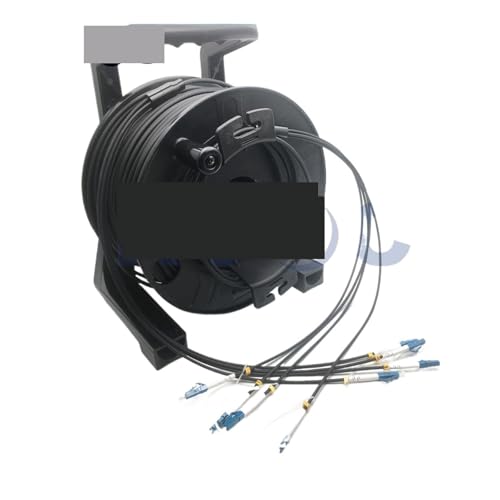4C SM 50M Jednomodowy przenośny, rozkładany w terenie, taktyczny, 4FiberS Optic TPU, bęben nawijający PCD235 ze złączem LC Warsztat(Grey)