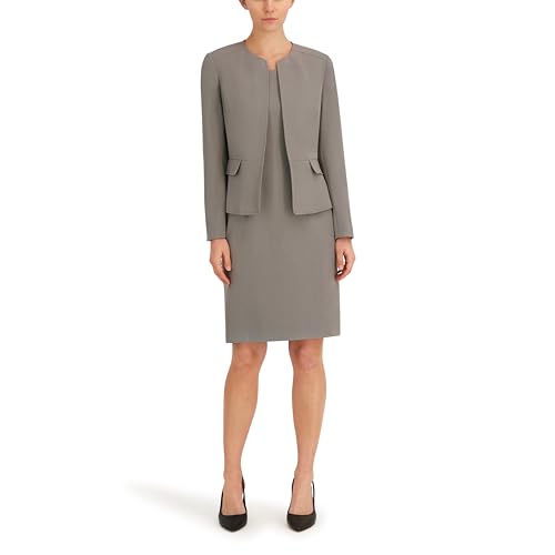 Image of Le Suit Women's Open Front Blazer & Sheath Dress, 2pc Set