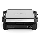 Tefal SuperGrill 3in1 XL, Indoor Grill, BBQ, Oven Style, Panini, Adjustable Temperature, XL Surface, Dishwasher Safe, Non Stick Plates, Stainless Steel, GC520DG1