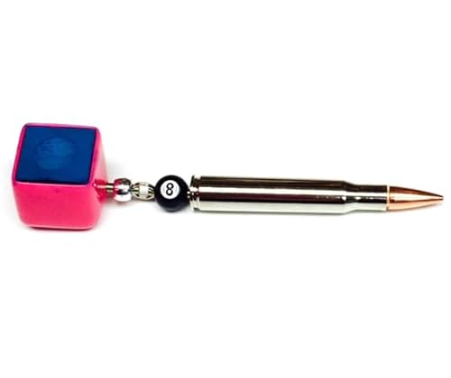 Pink Bullet Pocket Chalker Scuffer Pool Billiard Cue Care Accessories Chalk Holder Made in USA