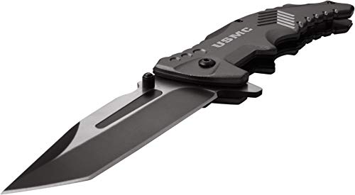 MTECH USA U.S. Marines M-A1058GY Spring Assisted Knife Grey