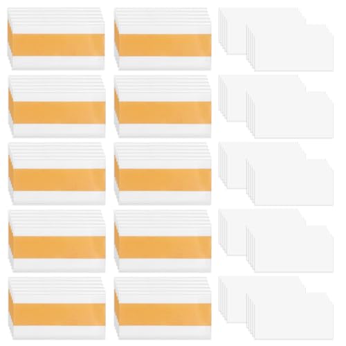 50 Unidades de Portaetiquetas Adhesivo, Portas Etiquetas Transparente De Autoadhesivas, Porta Precios De Etiqueta, Porta Etiquetas Adhesivas, Con Cartulina,para Tienda Taquilla Oficina (4 x 8cm)