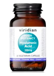 Viridian Ácido Hialurónico 200mg, 30 Cápsulas Vegetales