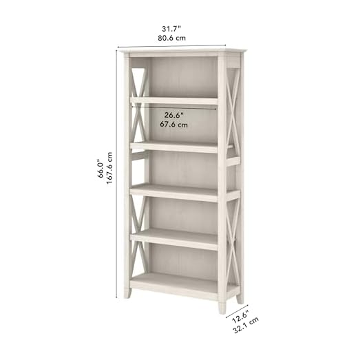 Bush Home Tall 5 Shelf Bookcase