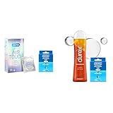 デュレックス (1) コンドーム エアタッチ たっぷりゼリー 10個入 ラテックス製 + 試供品付き【Amazon.co.jp限定】 + (2) 潤滑ゼリー ウォーム 100ml 水性 ローション あったかタイプ + 試供品付き【Amazon.co.jp限定】