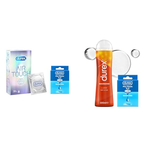 デュレックス (1) コンドーム エアタッチ たっぷりゼリー 10個入 ラテックス製 + 試供品付き【Amazon.co.jp限定】 + (2) 潤滑ゼリー ウォーム 100ml 水性 ローション あったかタイプ + 試供品付き【Amazon.co.jp限定】 - 画像1