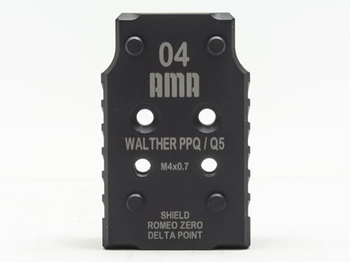 American Made Arms Adapter Plate for Walther PPQ/Q5 – Compatible with Shield/Leupold