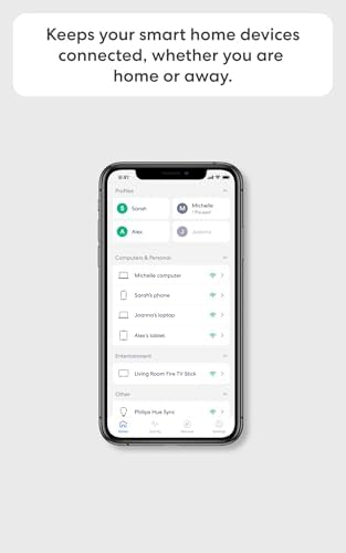 Amazon eero 6+ mesh wifi system - Supports internet plans up to a Gigabit, Coverage up to 4,500 sq. ft., Connect 75+ devices, 3-pack