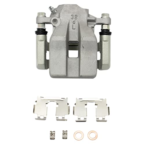 Image of TRQ Front and Rear Brake Caliper Set Zinc Coated Brackets Compatible with 2006-2011 Toyota RAV4