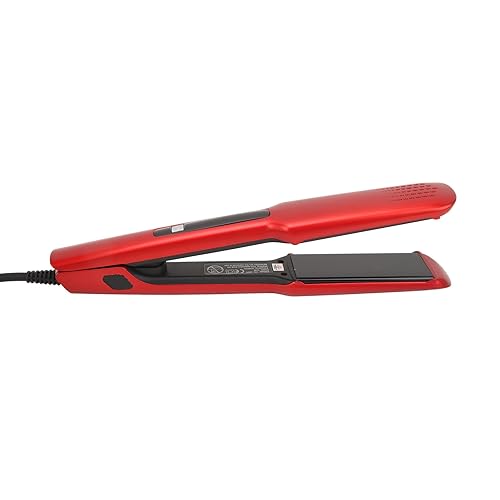 Plancha alisadora de pelo 2 en 1 roja rápida miniatura 2