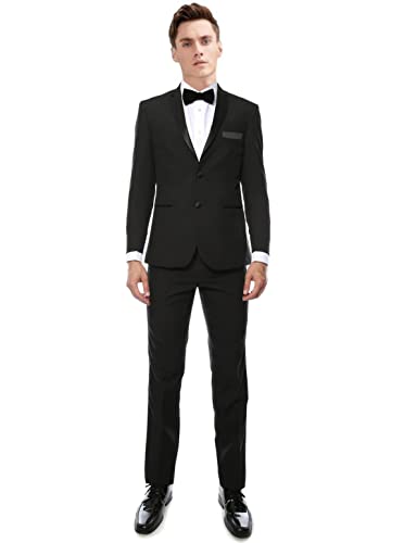Veste de smoking homme 2 boutons pour un bal de fin d'année chic