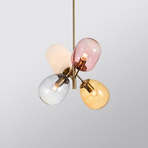 Suspension de chevet en verre au design minimaliste pour une décoration de chambre raffinée