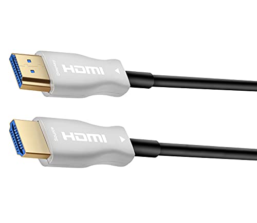 Cable HDMI de fibra óptica 4K de 15m con 18 Gbit/s para PS5 y Xbox 2