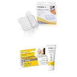 Medela Nipple Rescue Kit|Soothing hydrogel pads&Nipple Cream for Breastfeed, Includes 4 Ct Tender Care Hydrogel Reusable Pads&Purelan Lanolin Nipple Cream, Relief for Sore Nipples from Pumping/Nursing