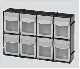 Plasdent BIN06-11 Quick Access Tilt Bin Storage 6-Bin Unit Black Frame
