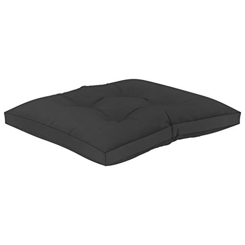 Festnight Cojín para Palés Cojín para Asientos de Palés Cojines para Palets Exterior Negro 60x61x10 cm