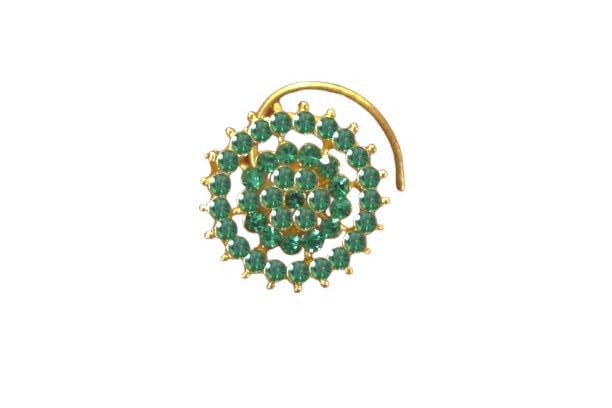 YUTHIKAJEWEL Spike Multi diamond AD Stone Green Nosering or nosepin for Women Girls Nose Jewellery (B0BR5ZQ9LX) Amazon Price History, Amazon Price Tracker