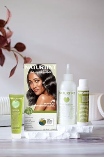 Image of Naturtint 2N Brown Black Permanent Hair Color (Pack of 2), Ammonia Free, Vegan, Cruelty Free, up to 100% Gray Coverage, Long Lasting Results (Packaging may vary)