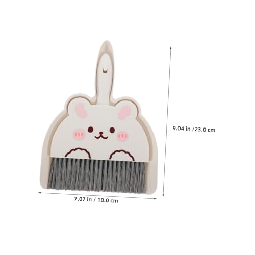 ROMISBABA 4 Sets Mini Schneebesen Kehrschaufel Und Besen Mini Schreibtischreinigung Kleine Kehrschaufel Schreibtischbesen Bürste Und Winziger Besen Mit – Bild 3