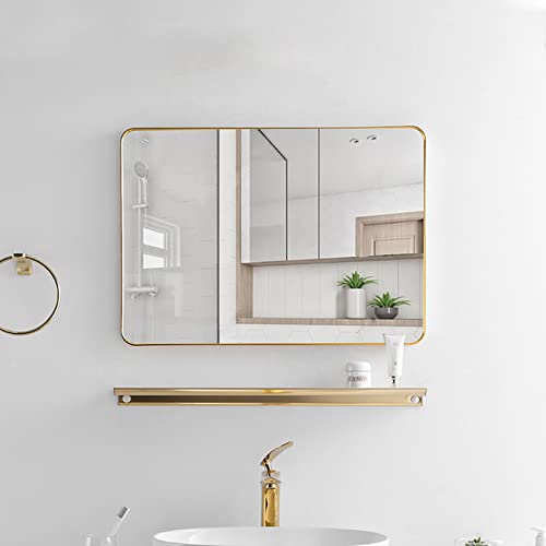 Miroir mural pour salle de bain anti humidité cadre aluminium