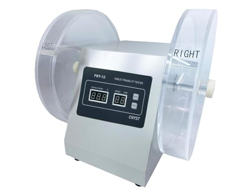 Tablet Friability Tester Friability Tester for Checking the Fragility of Non-Coated Tablets with Speed Range 25 rev/min Turning Range 100 Turns Double Turntables Rotational