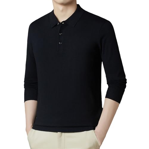 Spring and Autumn Men's Loose Casual Collar Underwear Sweaters4