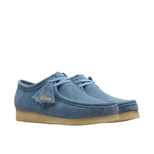 Image of Clarks - Mens Wallabee Shoe, Color French Blu, Size: 11.5 M US