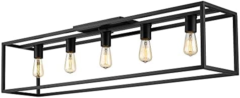 Golden Lighting 41 in. Wesson Flush Mount 2072-FM41 BLK