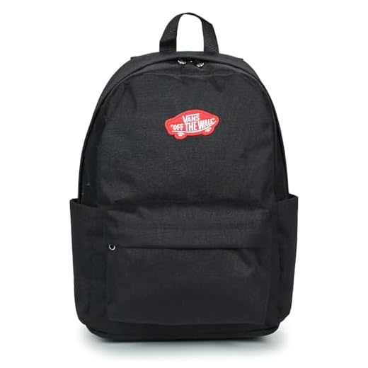 Vans Unisex Old Skool Grom Rucksack, Schwarz und Chili Pepper, Größe M, Schwarz und Chili Pepper, M