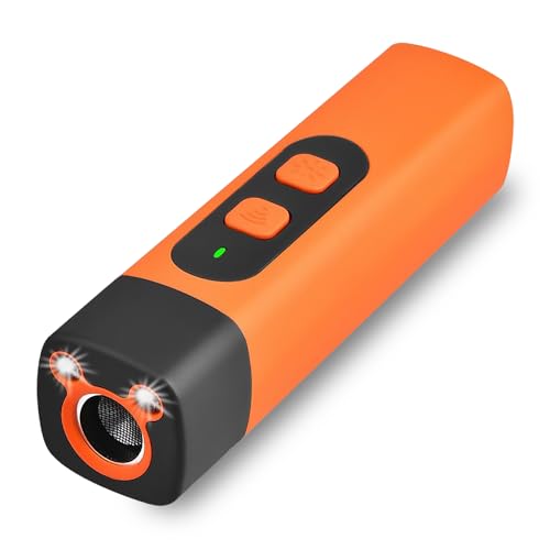 Rppiup Anti Bell Gerät Hunde, Antibell Ultraschall Gerät, Type-C Wiederaufladbar Schonendes Ultraschall Hundegebell mit 3 Einstellbaren Frequenzen LED-Taschenlampe für Kleine Mittel