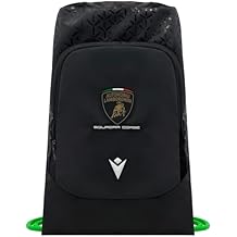Macron Automobili Lamborghini Squadra Corse Team Drawstring Pull Bag Black and Green