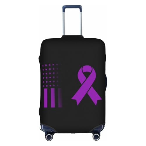 Travel Luggage Cover Vintage Pancreatic Cancer Awareness Fashion Washable Baggage Suitcase Protector Fit For Luggage Small
