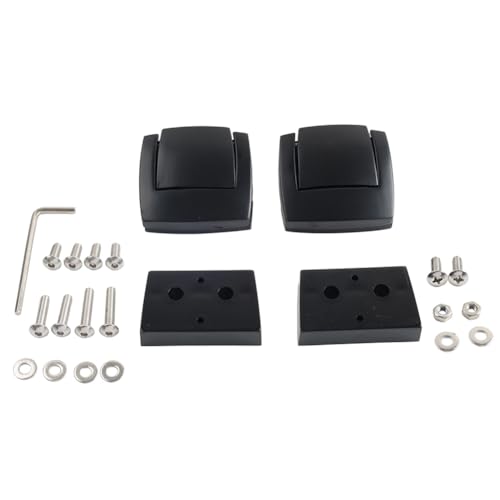 Cnonee1 2 Pcs Rear Trunk Latches Spacers Saddle Bags Accessories Aluminum + ABS para Harley Touring 1993-2013 miniatura 5