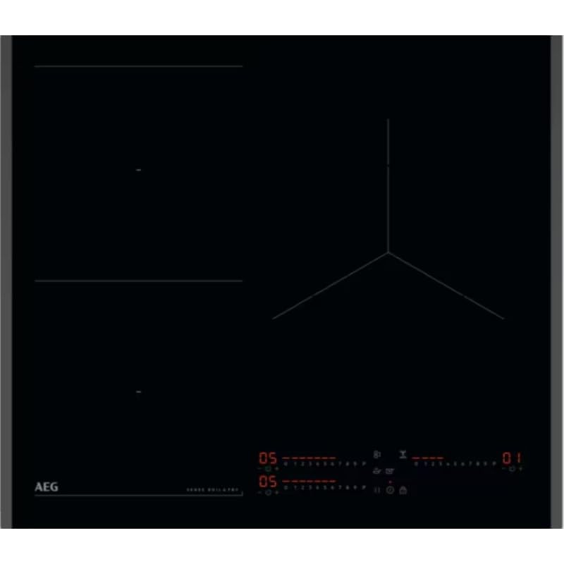 AEG TI63IQ3BFB Plaque à induction, 60 cm, 3 zones de cuisson, SenseBoil & SenseFry, flexipont,...