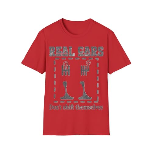T-shirt humour boîte de vitesses manuelle pour passionné auto