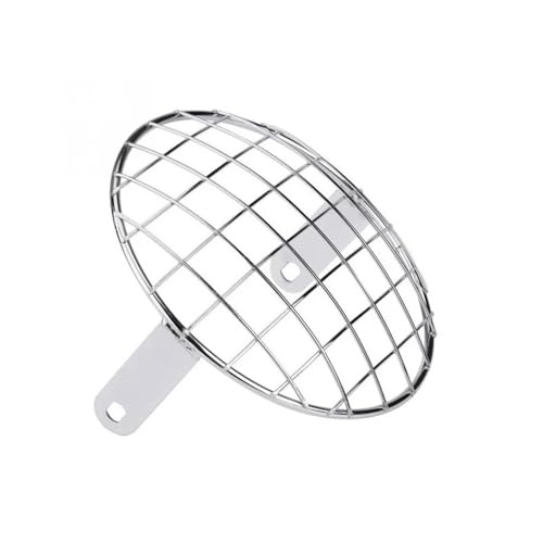 Grille phare moto universel abat-jour en maille acier de protection
