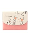 犬印本舗 monpoke モンポケ 母子手帳ケース 大容量 ジャバラ マルチケース 18*23cm ピンク ピカチュウ&デデンネ