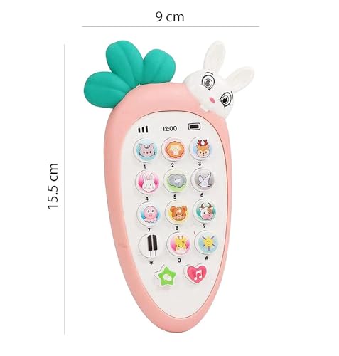 Image of K D Toddler Sound /Music Toys with Flashing Lights and Musical Sounds - Real Moving Action Music Cellphone for Boys and Girls (Age 6 Month +)