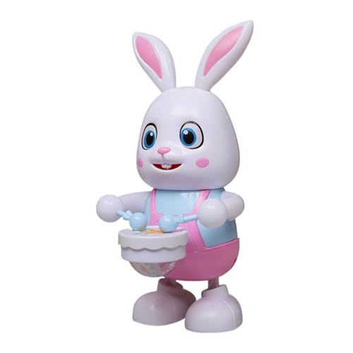 Lapin électronique interactif lumineux avec sons et musique pour bébé et enfant