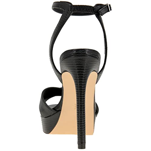 BCBGeneration Womens NIADA Faux Leather Open Toe Pumps Black 10 Medium (B,M)3