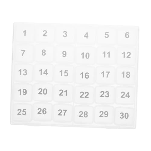 TOPPERFUN Pastillero Organizador Botiquín De Viaje Compartimento Para Mensuales Y Diarios Organizador Portátil De Estuche Médico Pastillero De 30 Días