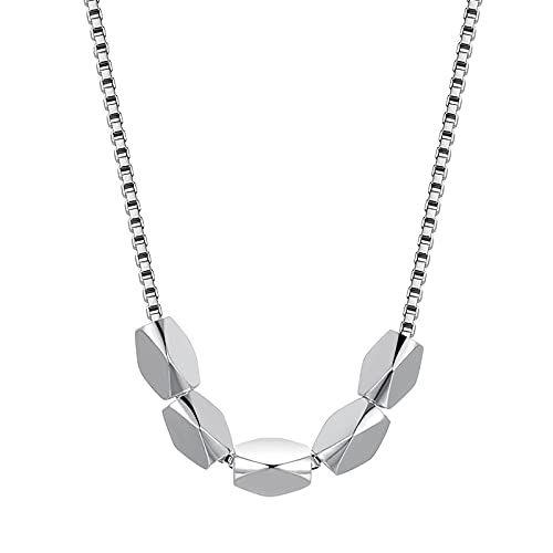 Collier pendentif argent 925 avec 5 perles, le cadeau de mariage idéal