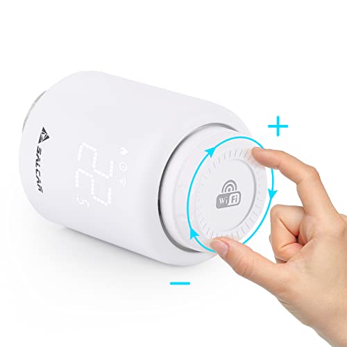 Tête thermostatique connectée WiFi SALCAR thermostat programmable Tuya - 7