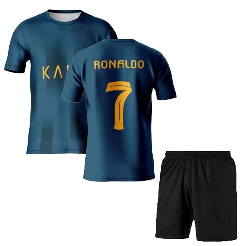 Image of Sports Soccer Home Away Kids Boys Barce Lamine Yamal Football Jersey Boys Set T-Shirt and Shorts