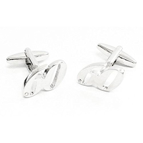 Mancuernillas para hombre con decoración de cristal miniatura 1