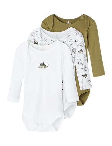 NAME IT Jungen NBMBODY 3P LS Loden Dino NOOS 13192798, Loden Green, 92