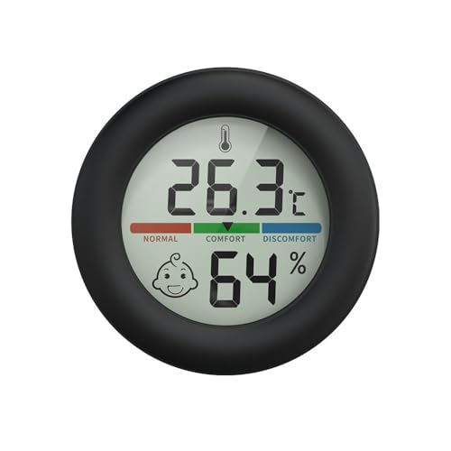 Termometro Digitale, Termoigrometro Magnetico con Schermo LCD e Supporto Funzione di Registrazione da -20℃ a 60℃ per Frigorifero Congelatore